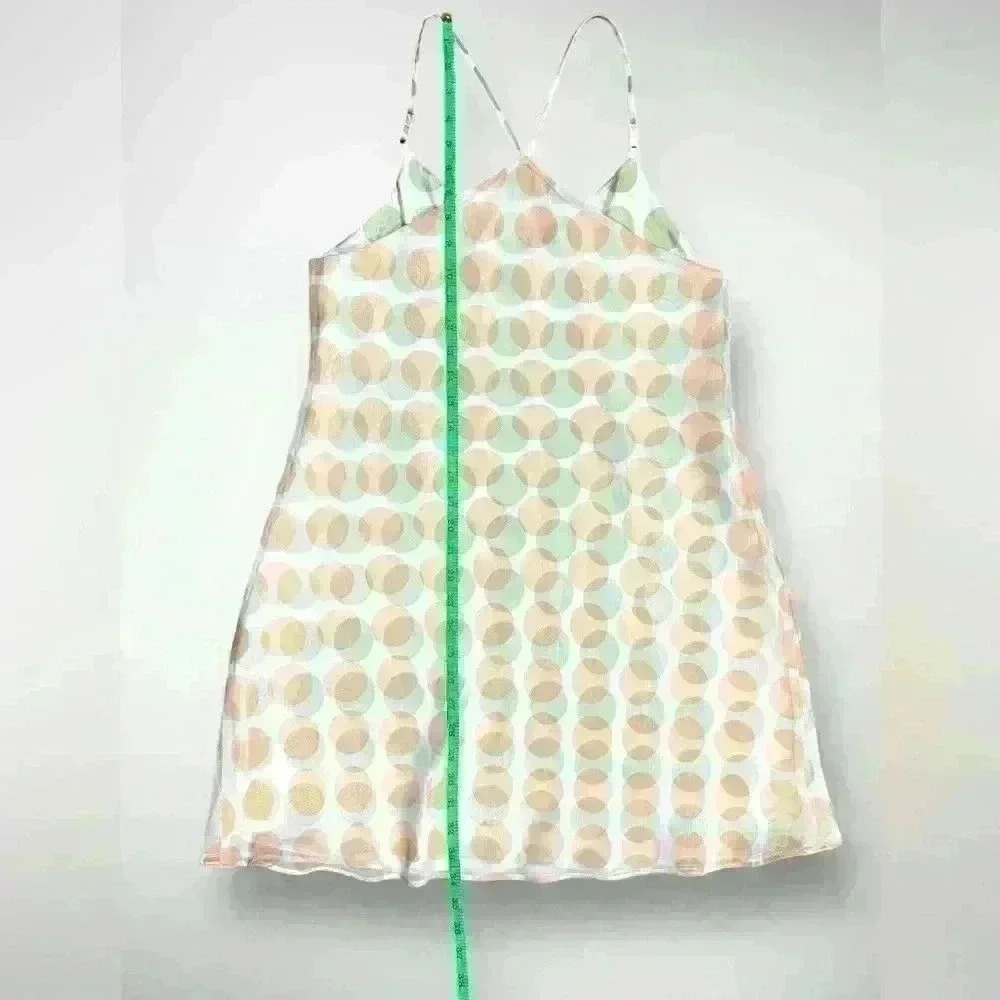 Womens Sensara Slip Dress Size Medium Polka Dot Adjustable Straps NEW - Picture 7 of 8